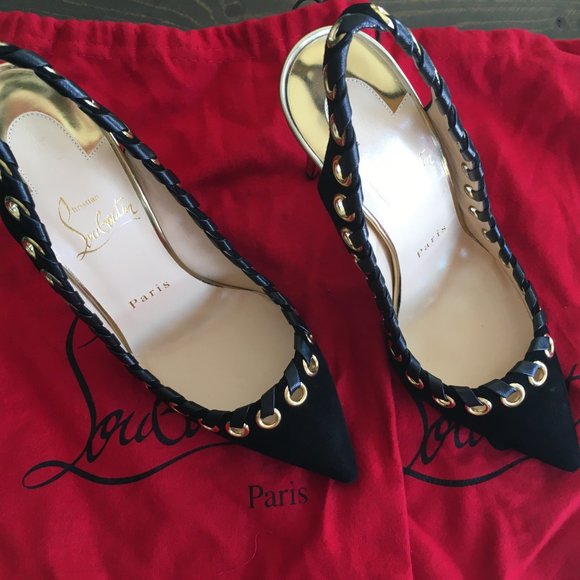 Brand new! Christian Louboutin Ostri Sling 100
